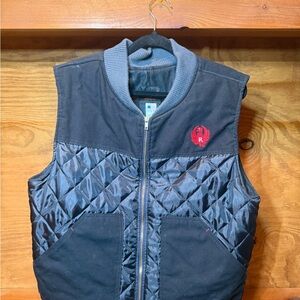Men's Black Quilted Vest